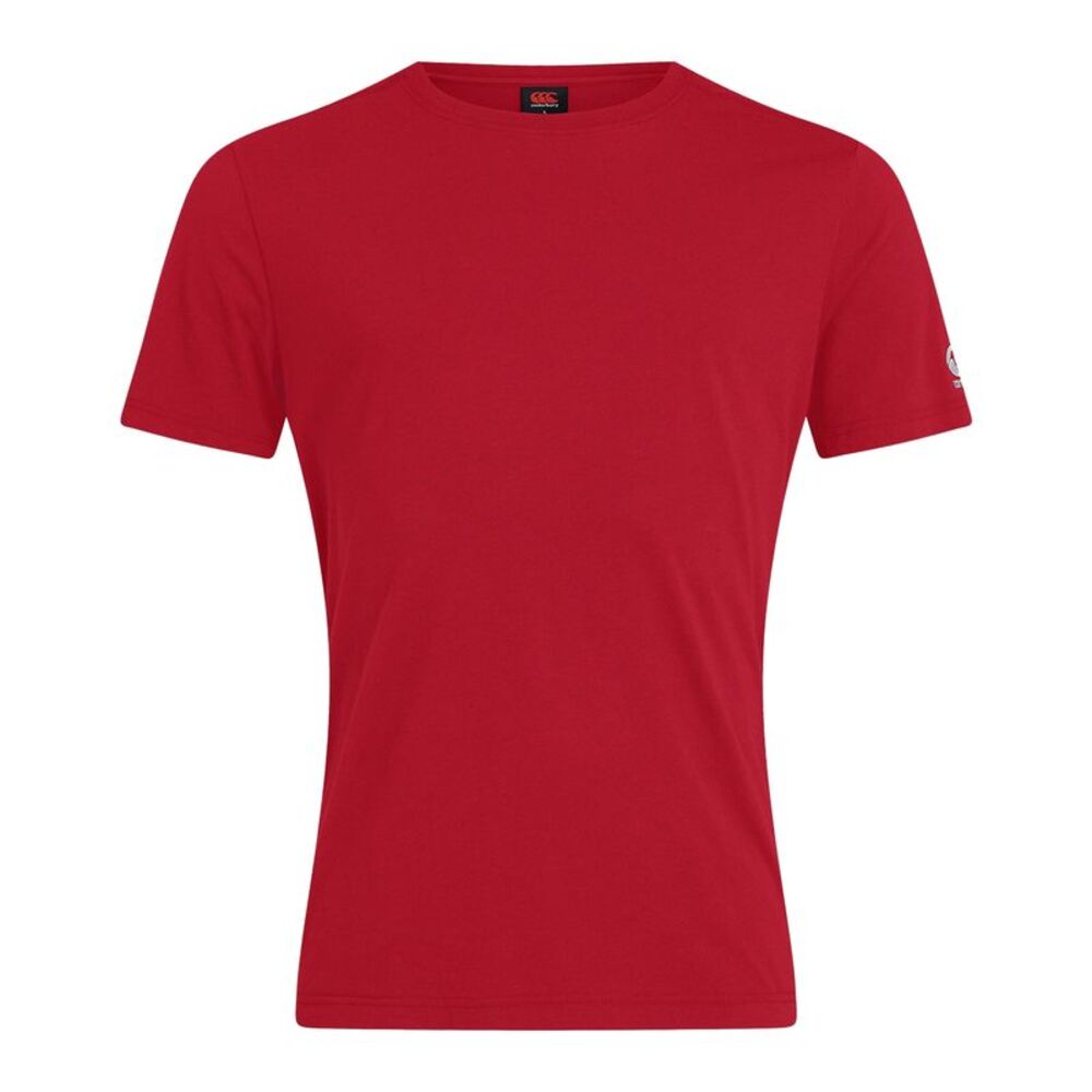 Canterbury Mens Club Plain T-Shirt / Flag Red